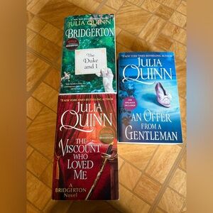 Set of 3 Bridgerton books
